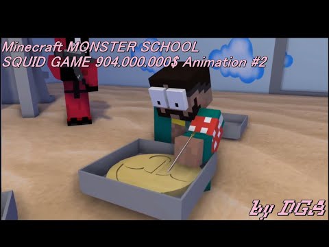 Insane Minecraft MONSTER SCHOOL SQUID GAME Animation!