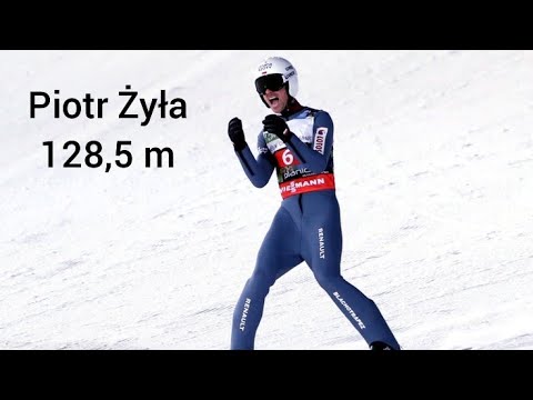 Piotr Żyła 128,5 m (19.12.2020). Konkurs indywidualny Engelberg 2020