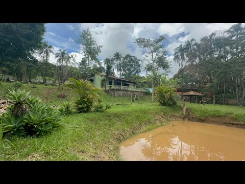 Chácara com Casa de 3 quartos, Piscina, Poço de Peixe e com 2 Águas correntes em Congonhal - MG.