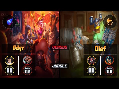 Haru UDYR (Jungle) [Phase Rush] VS OLAF - Grandmaster KR Patch 11.5