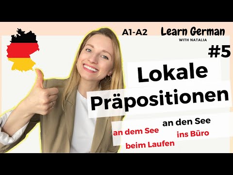 Lokale Präpositionen - Wo?/ Wohin?/ Woher? (5/7) Prepositions in German I Learn German with Natalia