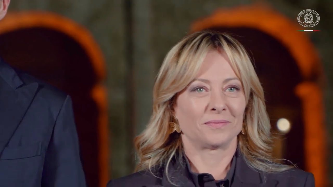 GIORGIA MELONI AL COLOSSEO PER IL RICONOSCIMENTO DELLA CUCINA ITALIANA PATRIMONIO CULTURALE UNESCO