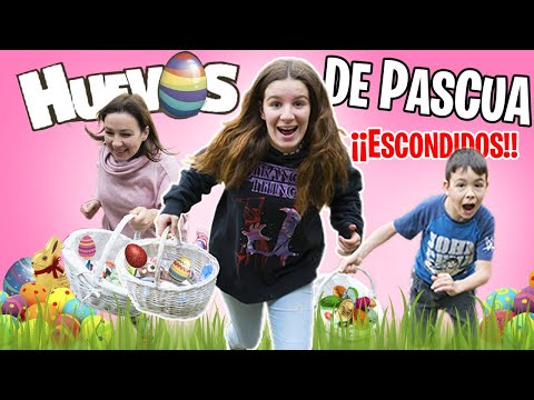 BUSCANDO ¡HUEVOS DE PASCUA! en CASA // Retos EN FAMILIA