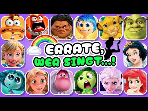 Errate, wer SINGT...!🎤🎙️🎶 Disney Song Quiz Challenge | Alles steht Kopf 2, Vaiana, Elsa, Rapunzel