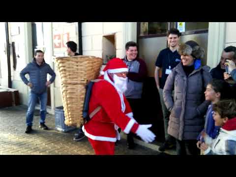 L' ARRIVO DI BABBO NATALE IN TRENO A ROBILANTE (CN) 26 - 12 - 2017