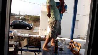 waking up the neighbours by Matty &amp; Mully Mykonos. Love ya !..