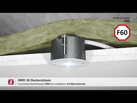 Brandschutzdosen HWD 90/30