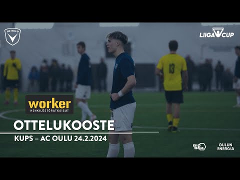 Worker ottelukooste KuPS - AC Oulu 24.2.2024 (Liigacup)