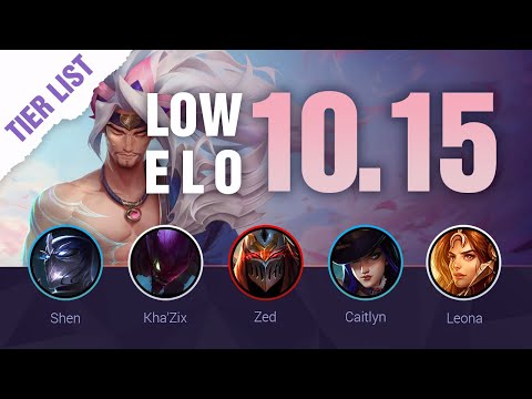 LOW ELO LoL Tier List Patch 10.15 by Mobalytics - League of Legends Season 10