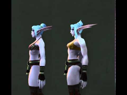 WoW PTR /Female Night Elf Model Comparison 1