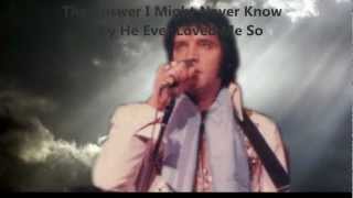 Elvis &quot;Who Am I&quot;  with lyrics. Remake, Beautiful song and video..wmv