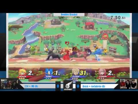 Otafest Assault 4 - Smash 4 Doubles -  MD + 220 (Blue) vs GoCutieGo + Reich (Red)