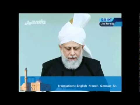 Friday Sermon September 30th, 2011 (Urdu)