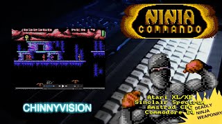 ChinnyVision - Ep 487 - Ninja Commando - Atari XL/XE, C64, Sinclair Spectrum, Amstrad CPC