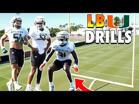 Linebackers in Spring Drills | Francisco Mauigoa, Wesley Bissainthe, Bobby Washington