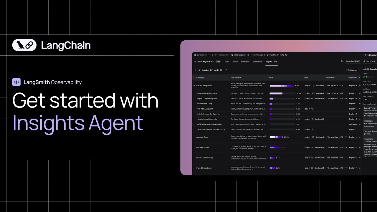 Get Started with Insights Agent in LangSmith