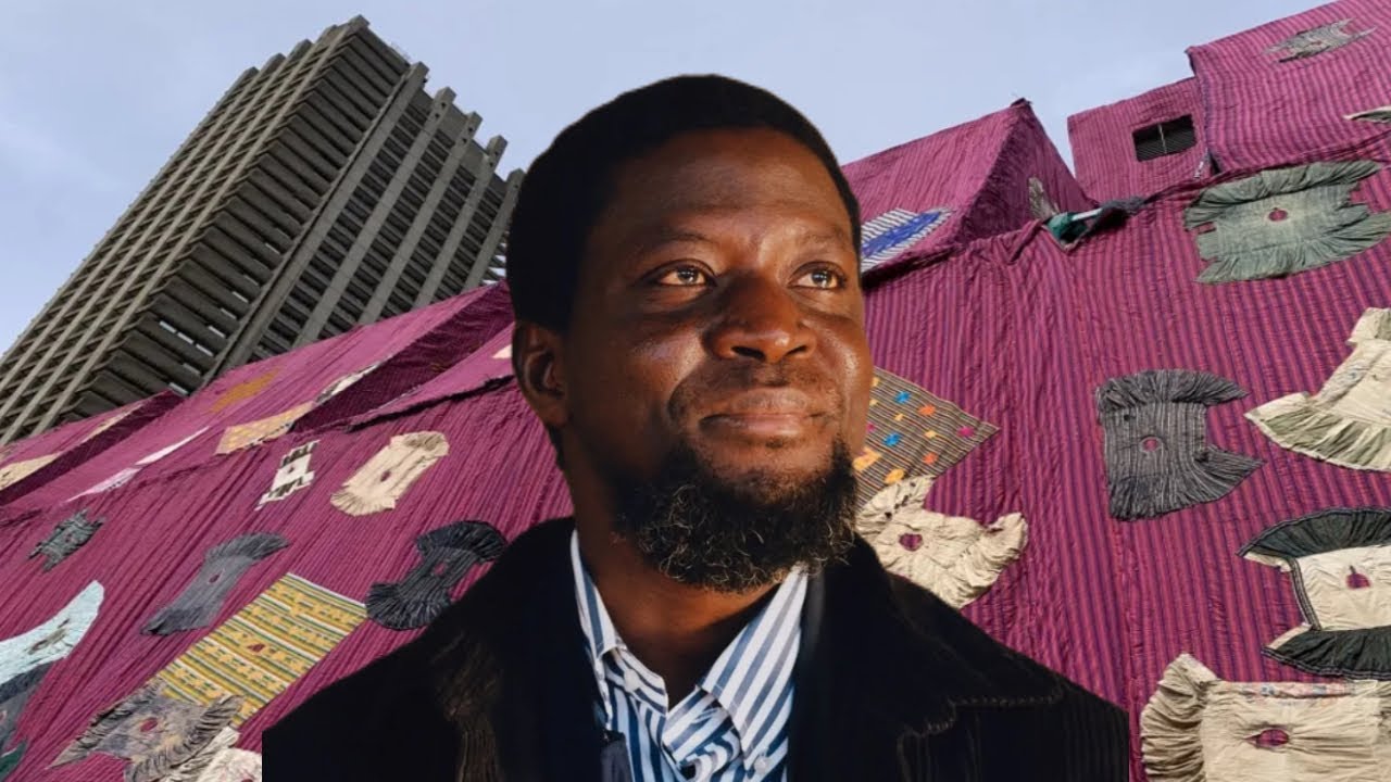 Ghana's Ibrahim Mahama The artist clothing London's brutalist icon