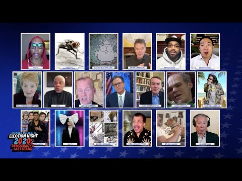 斯蒂芬-科爾伯特請教了RuPaul、Madeleine Albright、Dr. J和更多的人，來分析選舉。 (Stephen Colbert Consults RuPaul, Madeleine Albright, Dr. J And MANY More To Break Down The Electi…)