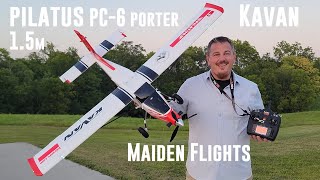 KAVAN Pilatus PC-6 Porter 1500mm ARF - modrá,