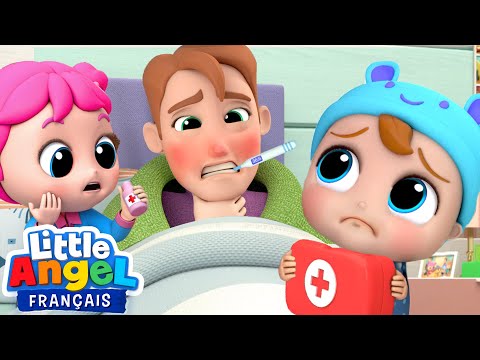 Papa Est Malade - Comptines pour Bébé | Little Angel Français