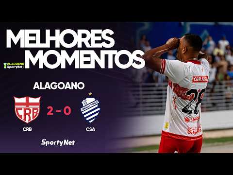 CRB VENCE O CSA POR 2 A 0 E ABRE VANTAGEM NA SEMIFINAL DO ALAGOANO SPORTYBET! – Melhores Momentos