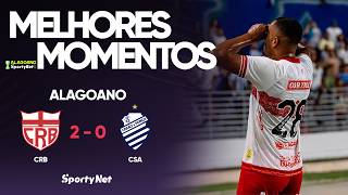 CRB VENCE O CSA POR 2 A 0 E ABRE VANTAGEM NA SEMIFINAL DO ALAGOANO SPORTYBET! – Melhores Momentos