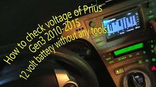 PRIUS GEN3 12 VOLT BATTERY SELF TEST