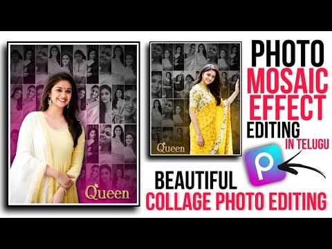 Photo Mosaic Effect In PicsArt🤩Collage Photo Editing🥰Mosaic Photo Editing In PicsArt🔥Photo Editing