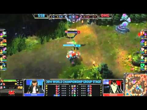 Worlds 2014 - SSB vs OMG early First blood