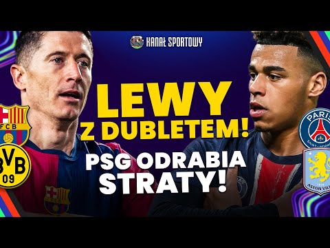 LEWANDOWSKI STRZELA, BARCELONA DEMOLUJE BORUSSIĘ W 1/4 FINAŁU LIGI MISTRZÓW! PSG - ASTON VILLA 3:1!