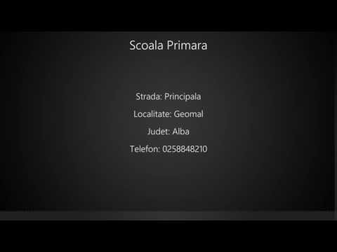 Scoala Primara Geomal