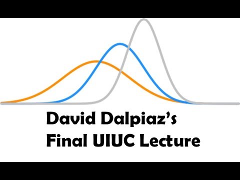 Reading Day Lecture - David Dalpiaz's Farewell Lecture
