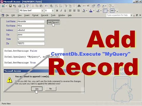 Add Record with Query – data from controls on unbound form ~ DataPig