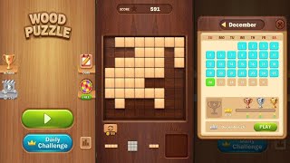Wood Block Puzzle 3D (by Jewel Games Legend) - free offline block puzzle game for Android - gameplay