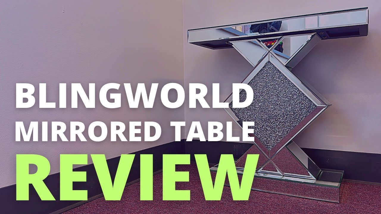 Blingworld Console Table Mirrored Review | Mirrored Console Table Review | Best Glass Console Tables