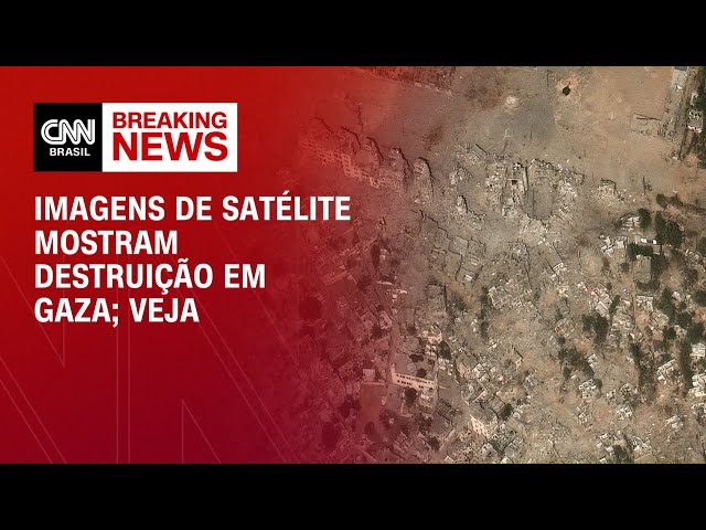 Imagens de satélite mostram destruição em Gaza | CNN 360°
