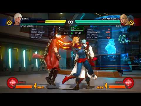 Dante and Captain Marvel 2 touch kill