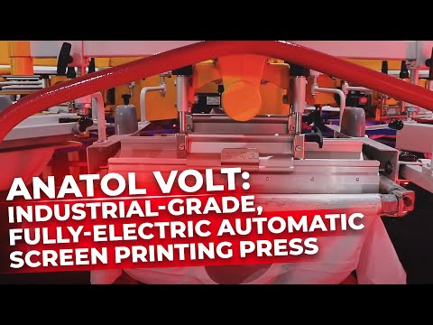 Anatol VOLT: Industrial-Grade, Fully-Electric Automatic Screen Printing Press