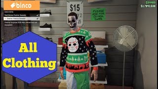 GTA V All clothing for men Grand theft auto 5 Online