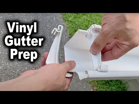 How to Cut and Prep Your Vinyl Gutters Before Installation | The Fixer Clips