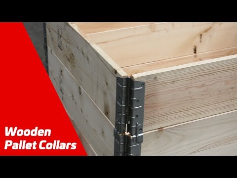 Wooden foldable pallet collar, 1000 x 1200 x 138 mm, capacit...