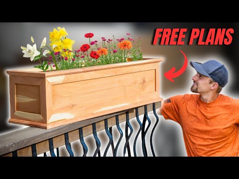 How To Build A Flower Box | DIY Beautiful Window Flower Planter - FREE PLANS