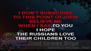 Russians -  Sting ( Karaoke Lyrics )