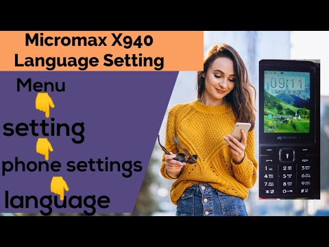 Micromax X940 language setting