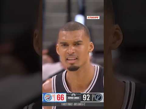👽 Un nouveau match de fou pour Wembanyama cette nuit ! #nba #spurs #okc