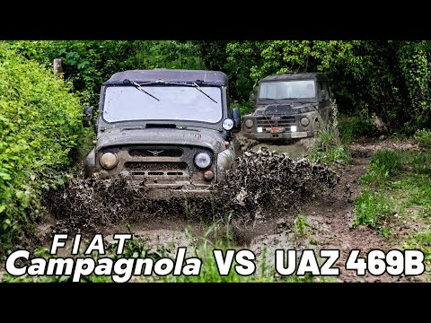 Original FIAT CAMPAGNOLA, prepared UAZ 469B, prepared JK RUBICON, prepared VITARA: in the sludge!