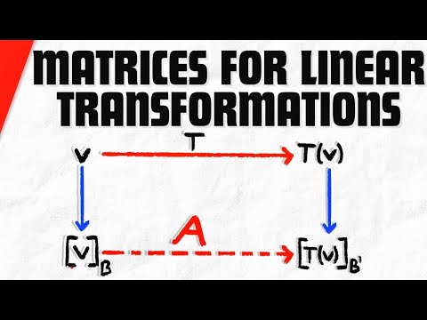 Matrices for General Linear Transformations | Linear Algebra