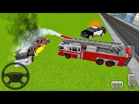 Fire Truck Rescue Simulator 3D #3 - Firefighter 911 Emergency Truck Driver - Android Gameplay