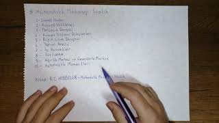 STATİK DERS 0:TANITIM VE TAVSİYELER