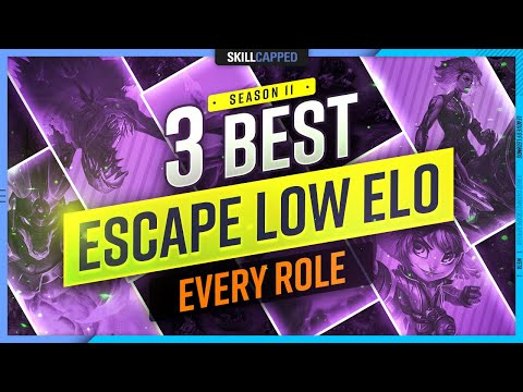 3 BEST CHAMPIONS to ESCAPE LOW ELO For EVERY ROLE in Season 11!